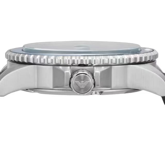 Emporio Armani World Explorer GMT Blue Dial Blue Rubber Strap Watch for Men - AR11592