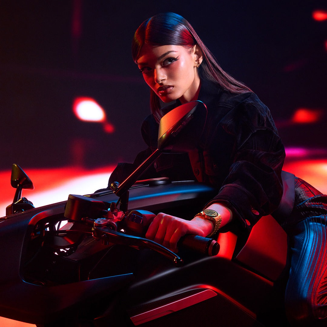 Tissot PRX Digital Quartz Gold Dial Gold Steel Strap Watch for Men - T137.463.33.020.00