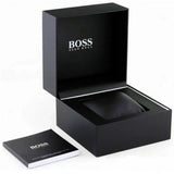 Hugo Boss Hero Chronograph Green Dial Silver Steel Strap Watch for Men - 1514217
