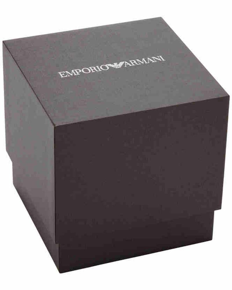 Emporio Armani Gianni T-Bar Pink Dial Silver Steel Strap Watch for Women - AR11686