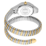 Just Cavalli Lady Snake Silver Dial Two Tone Steel Strap Watch for Women - JC1L249M0055