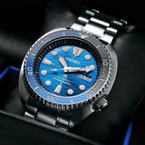 Seiko Prospex Save The Ocean Diver's Automatic Blue Dial Silver Steel Strap Watch for Men - SRPD21J1