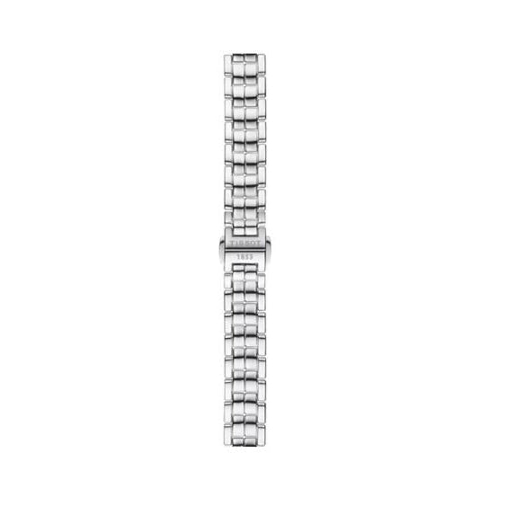 Tissot T-Lady Flamingo Diamonds Mother of Pearl Dial SIlver Steel Strap Watch for Women - T094.210.11.116.02