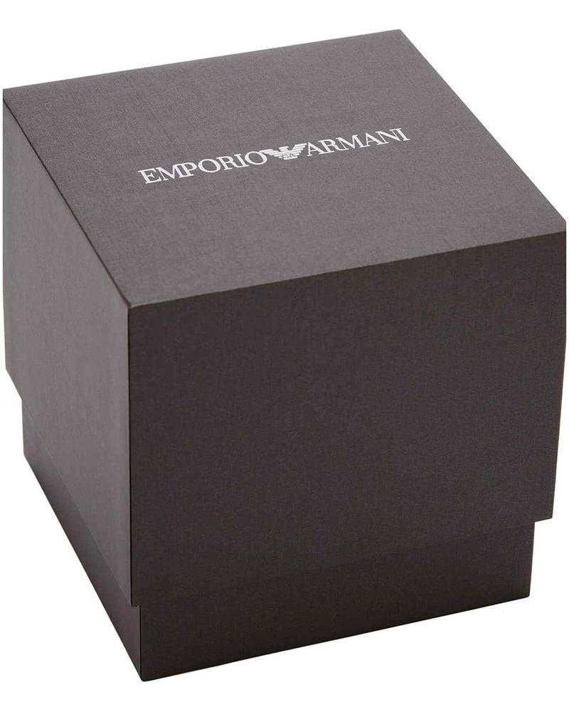 Emporio Armani Mia Moonphase Blue Dial Blue Leather Strap Watch for Women - AR11629