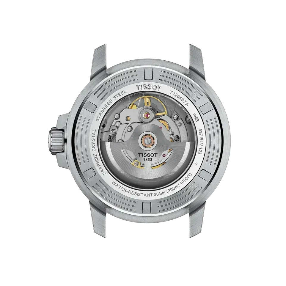 Tissot Seastar 1000 Powermatic 80 Grey Dial Silver Steel Strap Watch for Men - T120.407.11.081.01