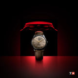 Tissot Chemin des Tourelles Automatic Powermatic 80 Ivory Dial Green Leather Strap Watch for Men - T139.407.16.261.00
