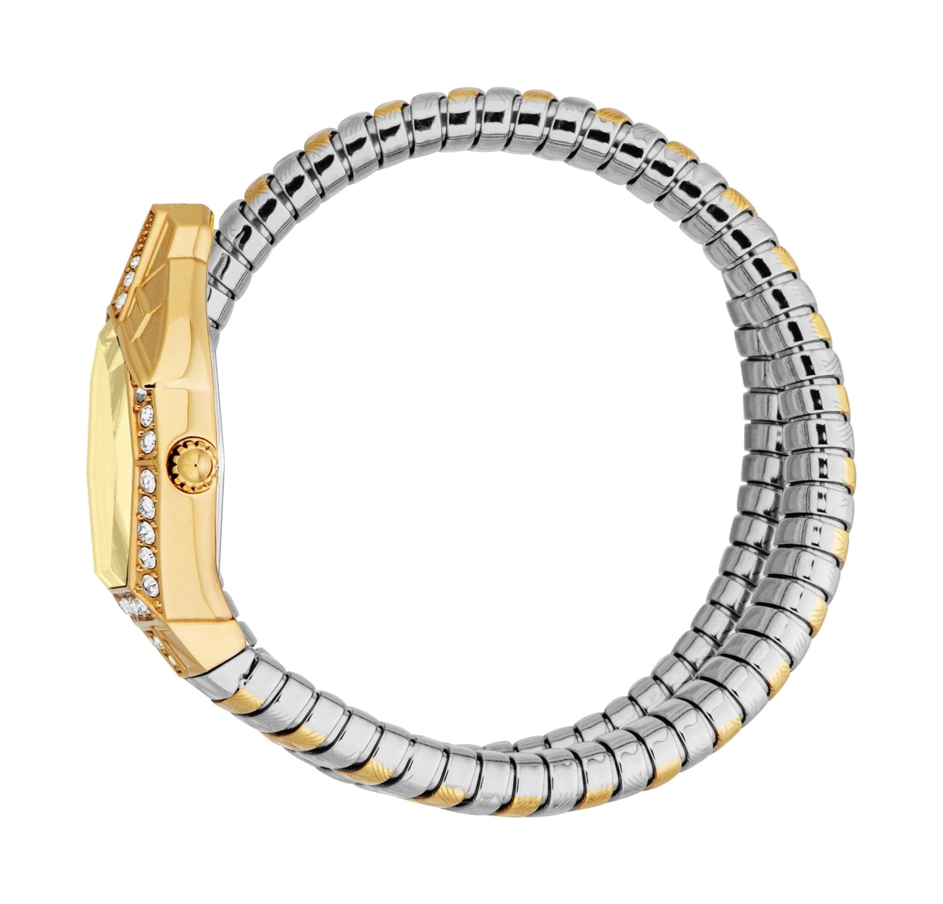 Just Cavalli Ornato Gold Dial Two Tone Steel Strap Watch for Women - JC1L303M0055