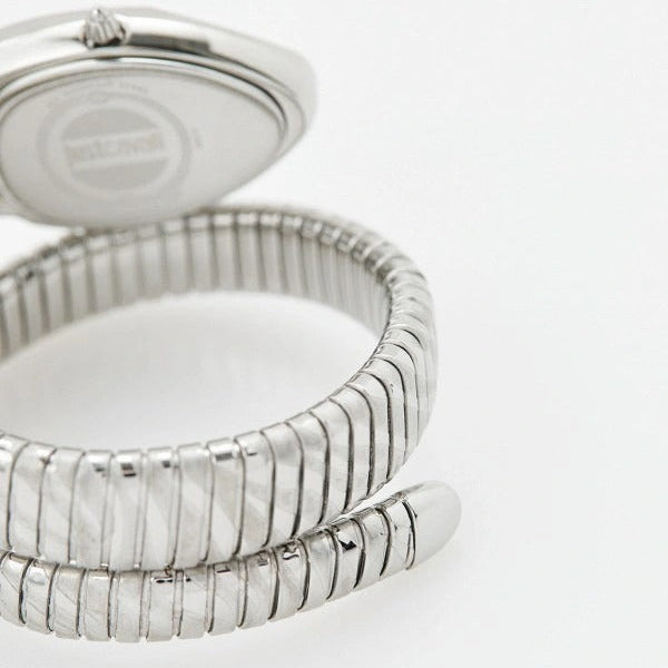 Just Cavalli Glam Evo 8 Black Dial Silver Steel Strap Watch for Women - JC1L225M0025