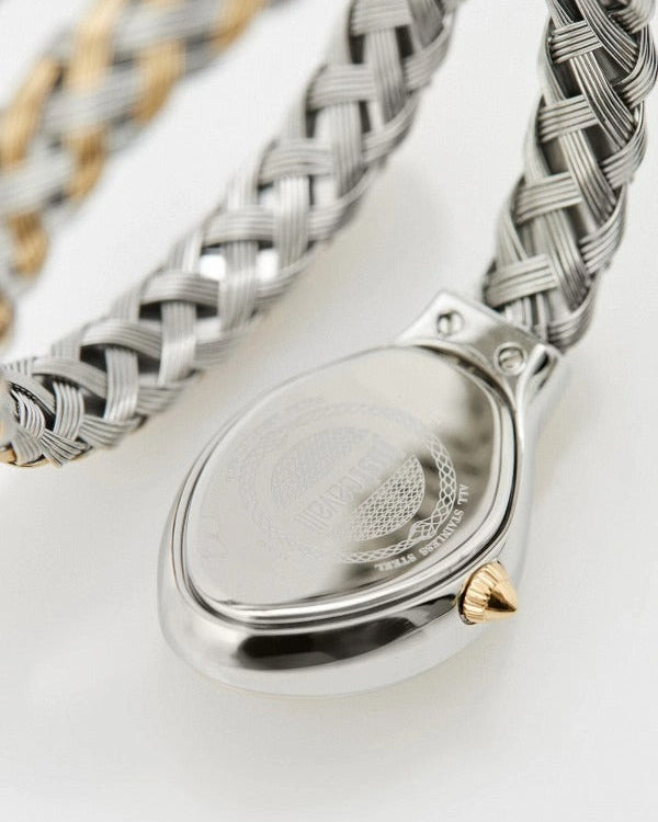 Just Cavalli Novara Mother of Pearl Dial Two Tone Steel Strap Watch for Women - JC1L264M0055