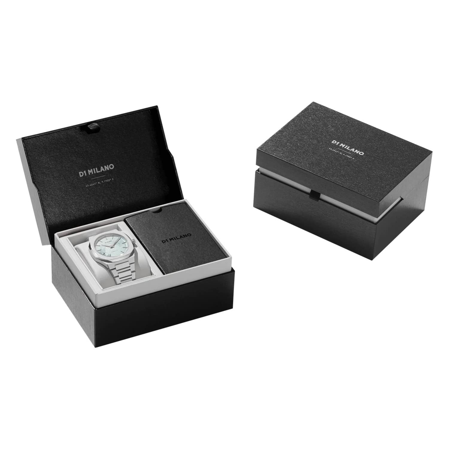 D1 Milano Pluto Ultra Thin Silver Dial Silver Steel Strap Watch for Men - D1-UTBJ18