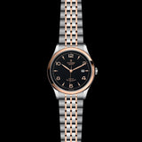 Tudor 1926 Automatic Black Dial Two Tone Steel Strap Watch for Men - M91651-0003