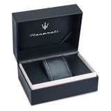 Maserati Traguardo Chronograph Blue Dial Black Silicone Strap Watch For Men - R8871612046