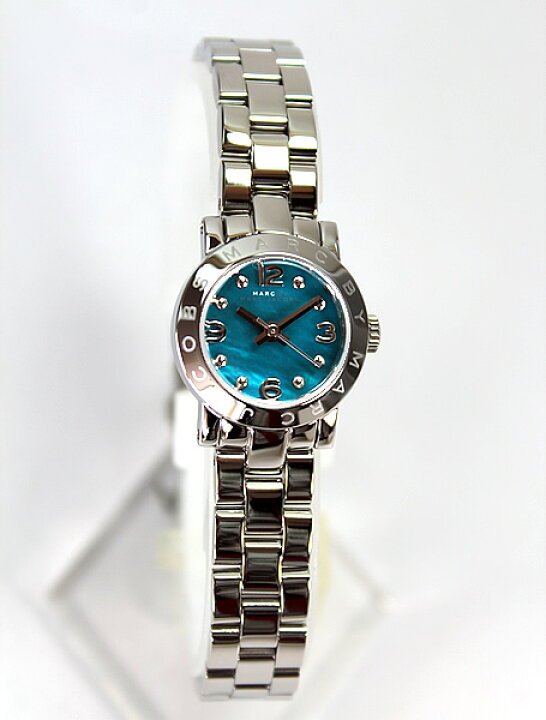 Marc Jacobs Amy Blue Dial Silver Steel Strap Watch for Women - MBM3274