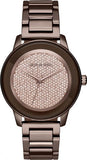 Michael Kors Kinley Brown Dial Brown Steel Strap Watch for Women - MK6245
