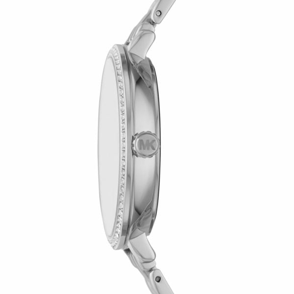 Michael Kors Charley Quartz Silver Dial Silver Steel Strap Watch for Women - MK4398