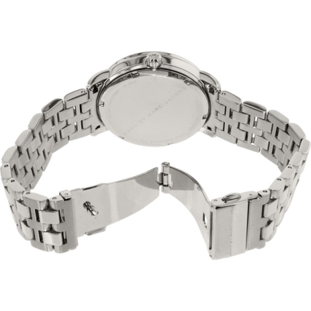 Marc Jacobs Fergus White Dial Silver Steel Strap Watch for Women - MBM8646