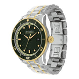 Movado Heritage Calendoplan Black Dial Two Tone Steel Strap Watch For Men - 3650096