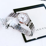 Tissot T Classic Carson Automatic White Dial Silver Steel Strap Watch For Women - T085.207.11.011.00