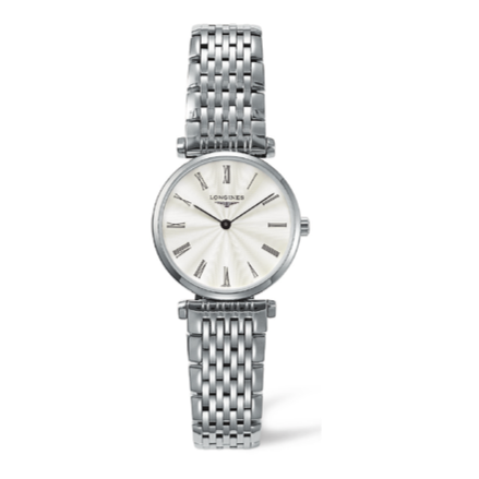 Longines La Grande Classique White Dial Silver Steel Strap Watch for Women - L4.209.4.71.6